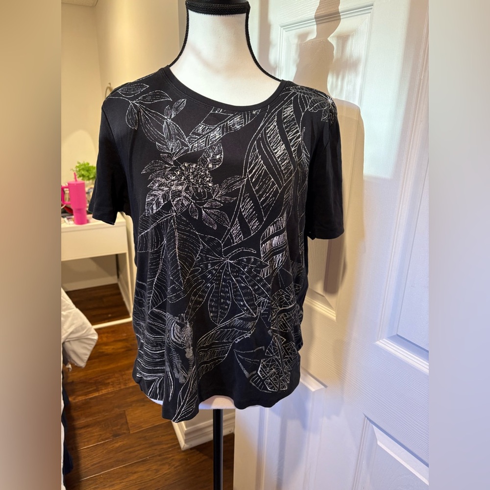 🌷Northern Reflections Tropical Zebra Print T-Shirt Size XXL 3/$30